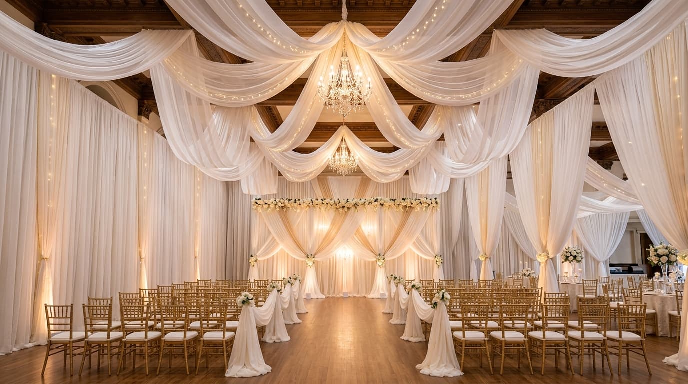 Luxury pipe and drape rentals for upscale DC events