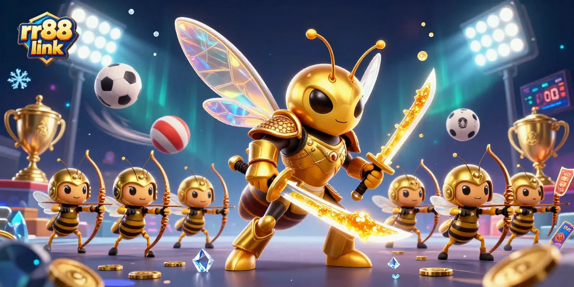 Engage with the rr88 link as a golden hornet samurai leads a dynamic sports betting battle.