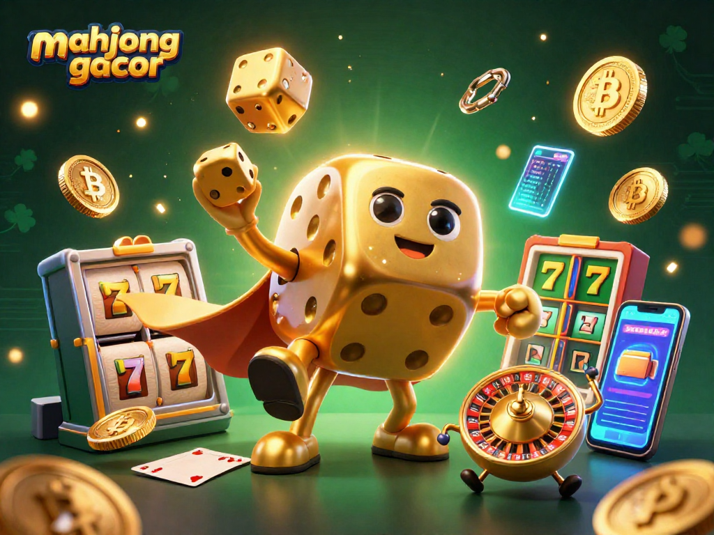 Experience the excitement of mahjong gacor with dynamic 3D characters and vibrant casino elements.