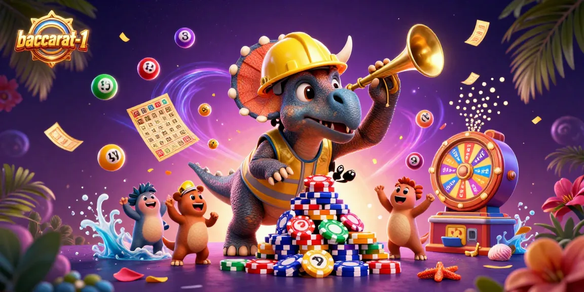 Baccarat-1 captures a playful casino scene with colorful elements, celebrating educational gaming.