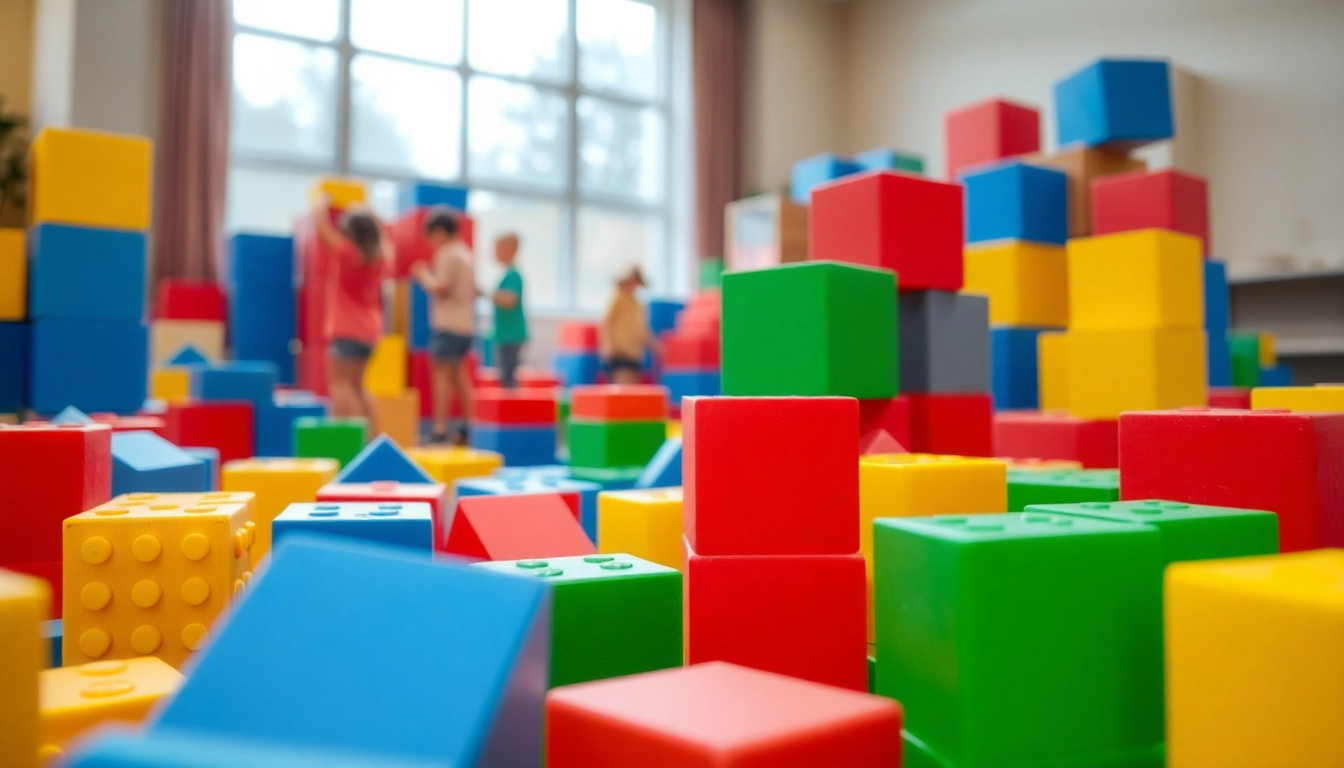 Get the details about vibrant giant foam building blocks inspiring imaginative play.