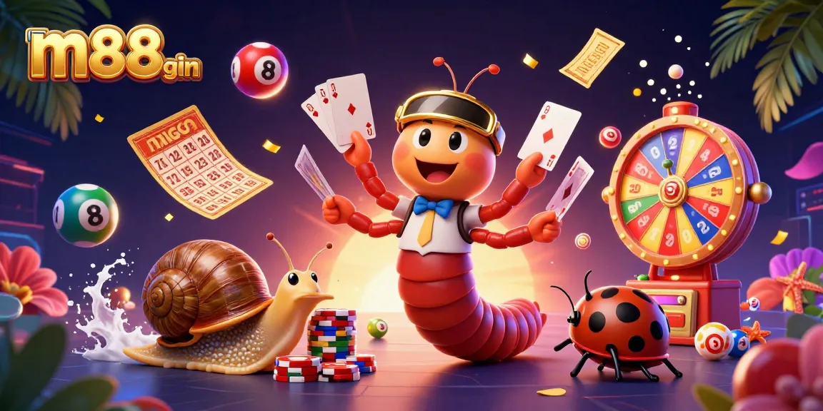 Engage with the thrilling world of m88login featuring an electrifying 3D casino scene filled with vibrant characters and dynamic game elements.