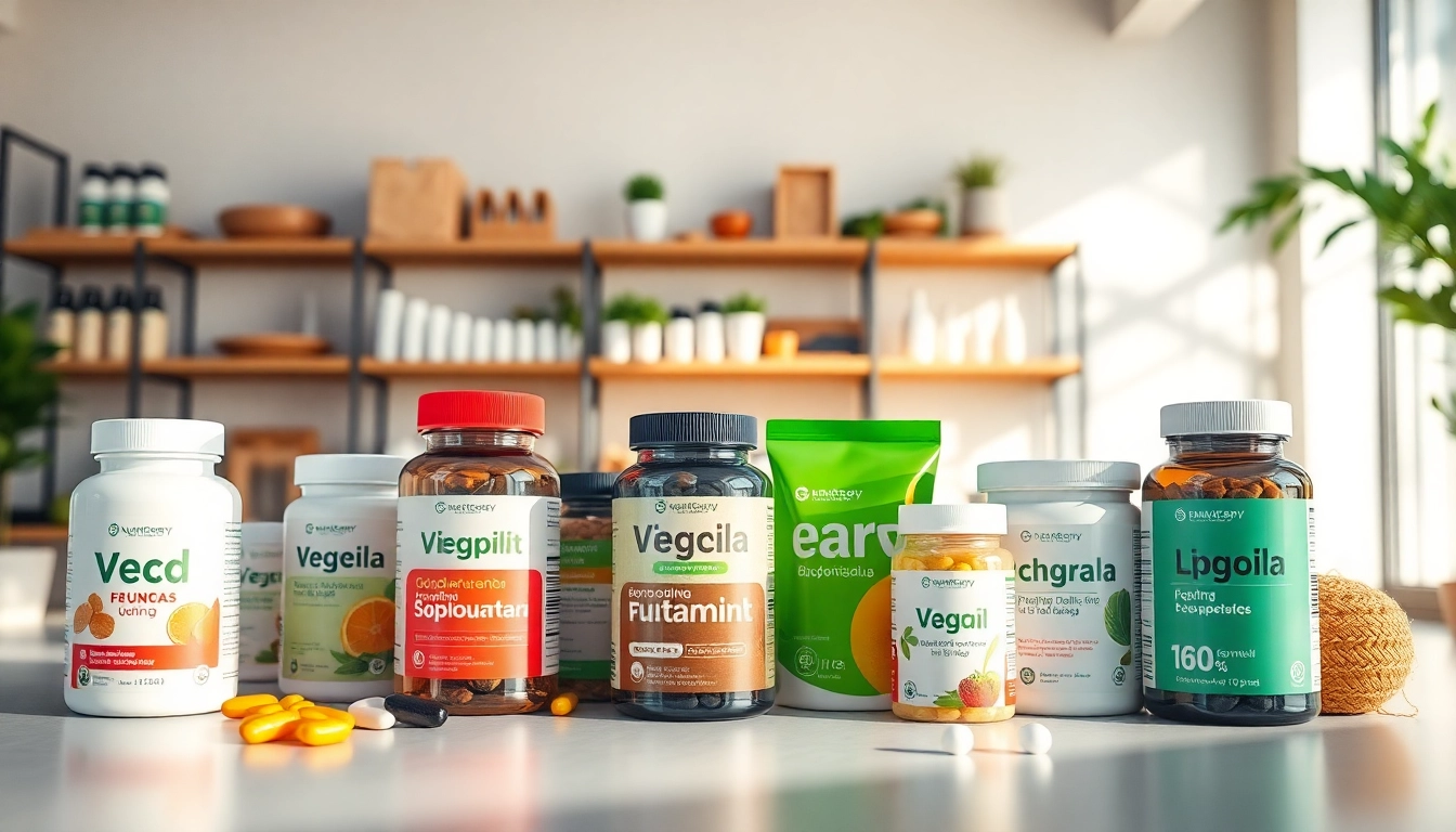 Nutraceutical Packaging options showcasing vibrant designs and eco-friendly materials.
