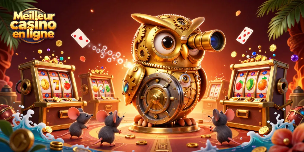 Experience the thrill of winning at Meilleur casino en ligne with spinning slots, golden treasures, and lively characters.