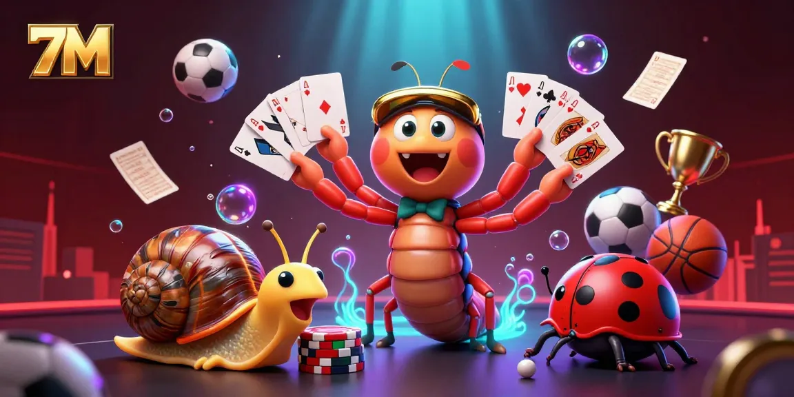 Engage with thrilling sports betting action at 7M, featuring diverse betting slips and energetic game elements.