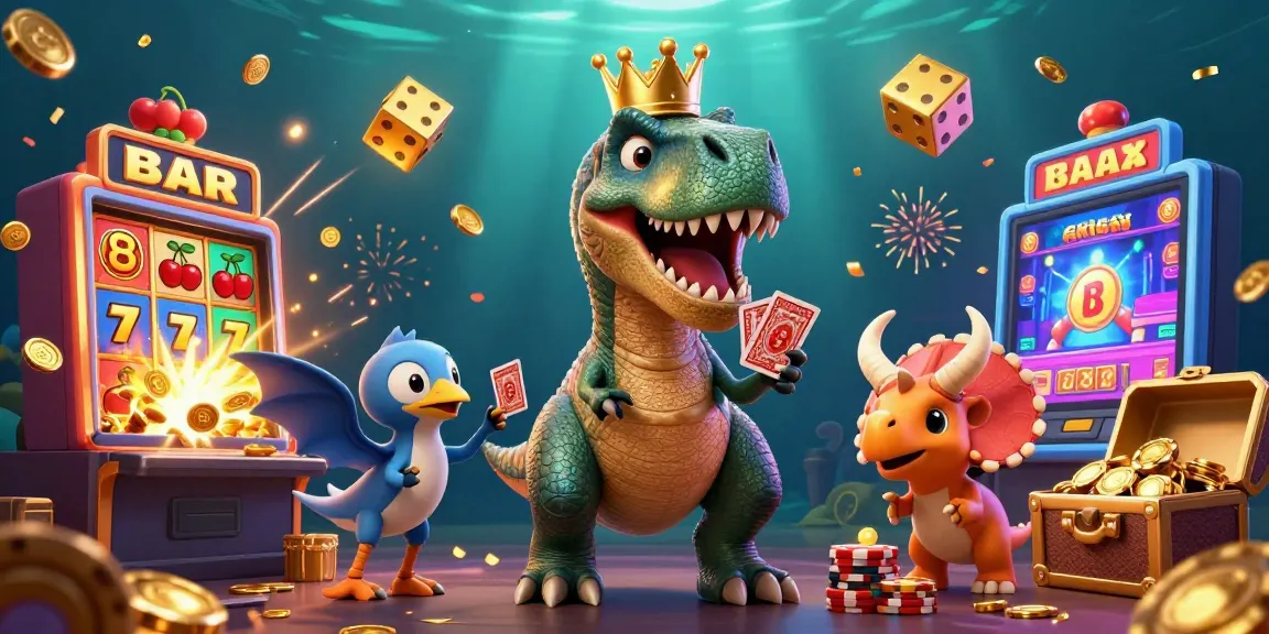 Mainkan slot gacor online dengan karakter lucu dalam ilustrasi kasino yang mengesankan.