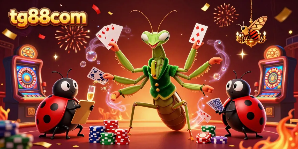 Engage in thrilling gameplay at tg88com with vibrant casino characters and dynamic elements.