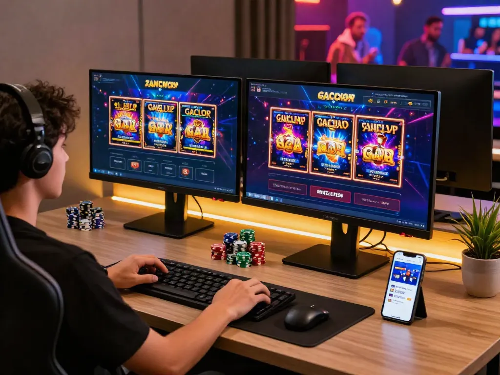 Experience the excitement of slot online gacor with vibrant games and user-friendly platforms in an engaging modern setup.