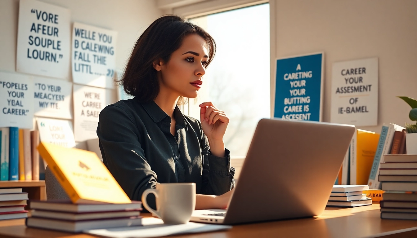 Reflecting on the journey to an Ideal Career in a calm workspace filled with inspiration.