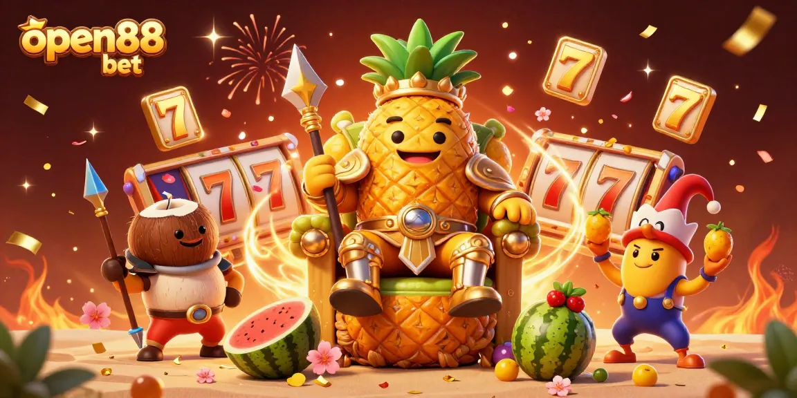 Experience the exciting open88 bet world with vibrant 3D illustrations of casino themes and characters.