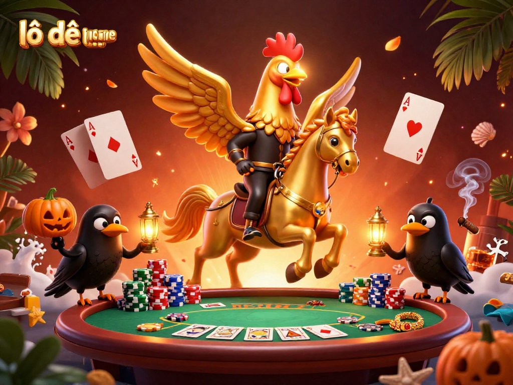 Engage with lô đề online and experience the magic of a midnight casino scene.