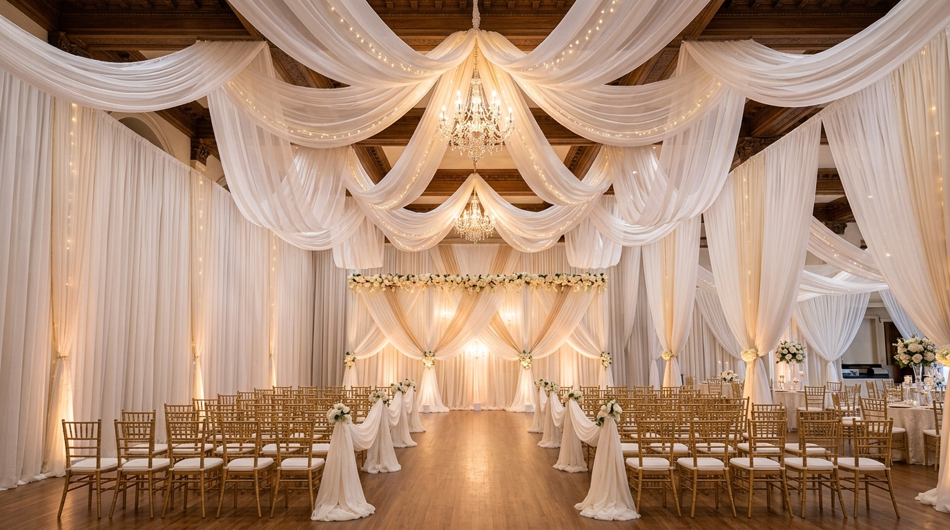 Luxury pipe and drape rentals for upscale DC events