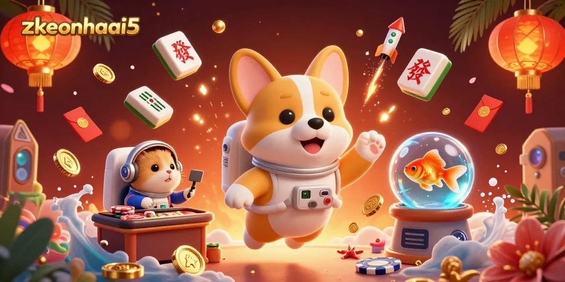 Engage in thrilling gameplay at zkeonhacai5 with animated characters in a vibrant casino scene.