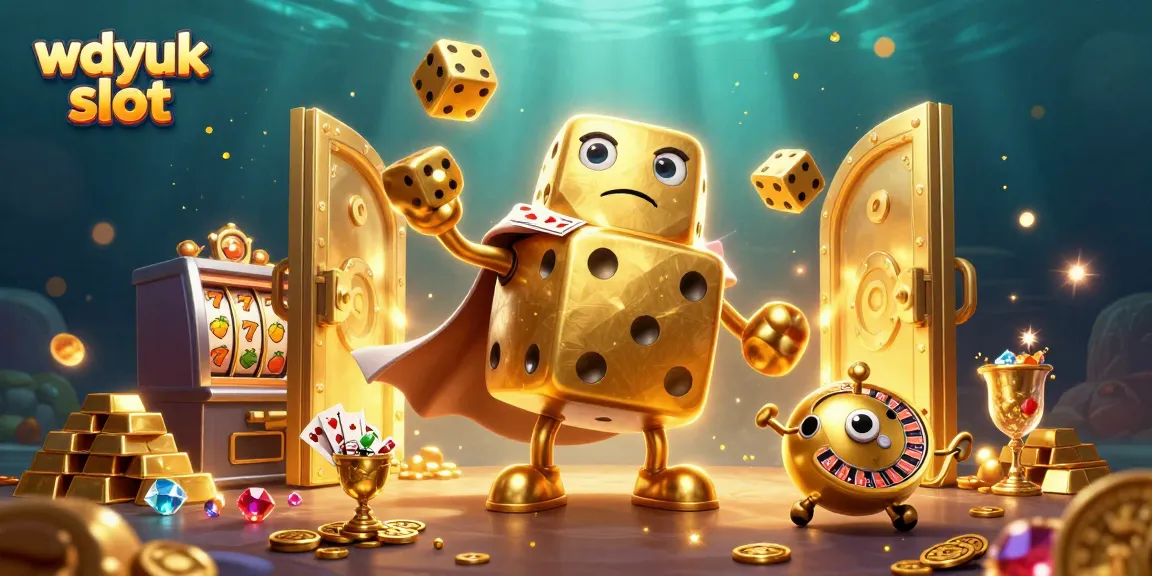 Win big with exciting wdyuk slot illustrations, featuring vivid casino elements and golden treasures.