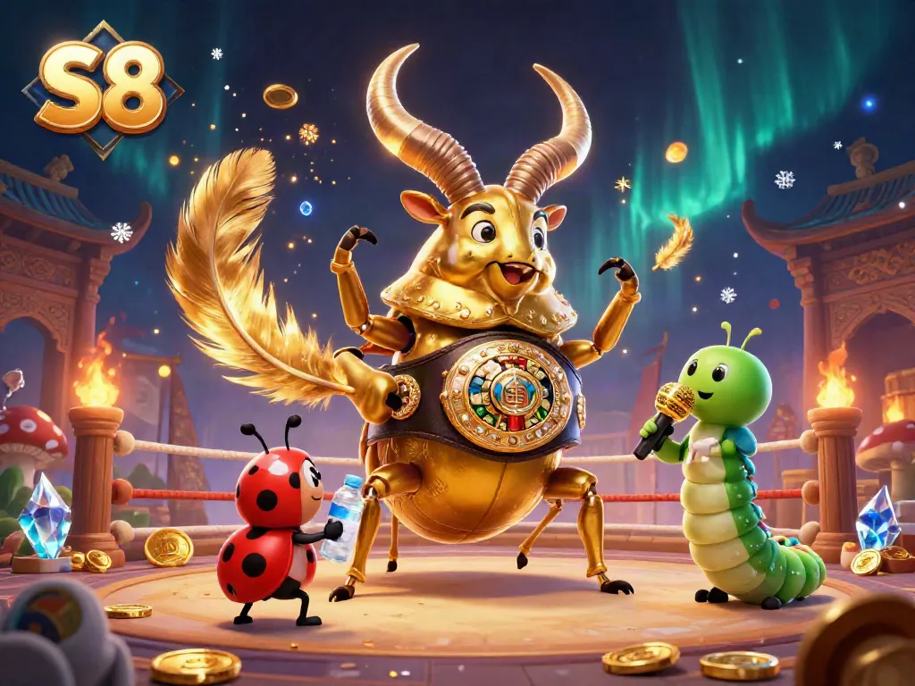 Experience thrilling S8 casino battles with vibrant characters and dynamic gaming elements.