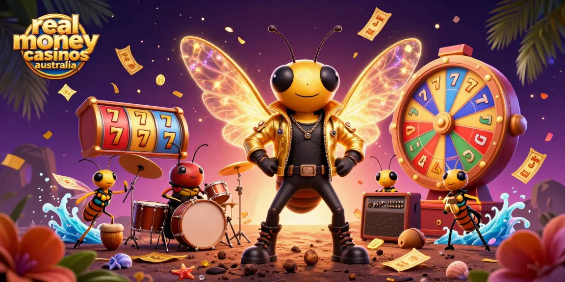 Engage with real money casinos Australia featuring vibrant characters and dynamic gaming elements.