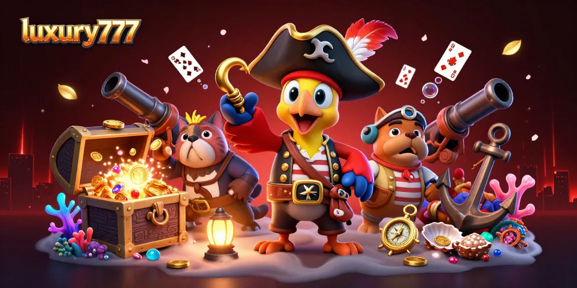 Engage with luxury777 and join the thrilling casino adventure featuring pirate-themed elements.