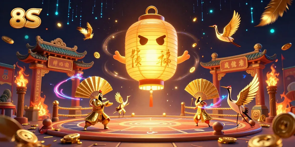 Experience the thrill of 8S with vibrant characters and dynamic casino elements in an energizing setting.