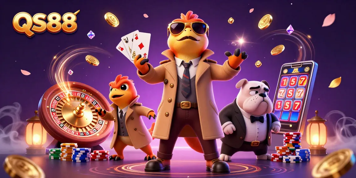 Engage in thrilling gameplay at QS88 while raptors sneak into a VIP lounge at a casino.