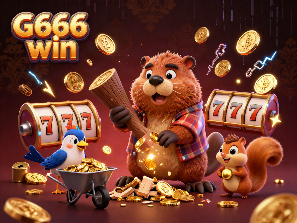 Experience gaming excitement with G666 win featuring vibrant characters and golden coins.