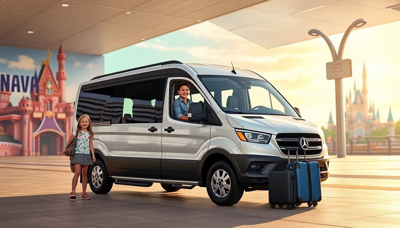 Beauvais Airport to Disney Transfer with a family-friendly vehicle ready to embark on a magical journey.
