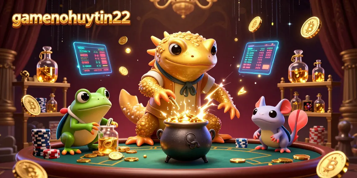 Join the excitement at gamenohuuytin22 with a vibrant casino scene featuring golden salamander alchemist and poker elements.
