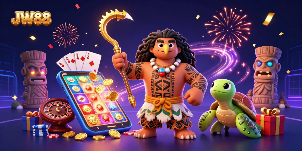 Experience thrilling gaming adventures at JW88 with dynamic characters and casino elements, featuring slot games and exciting prizes.