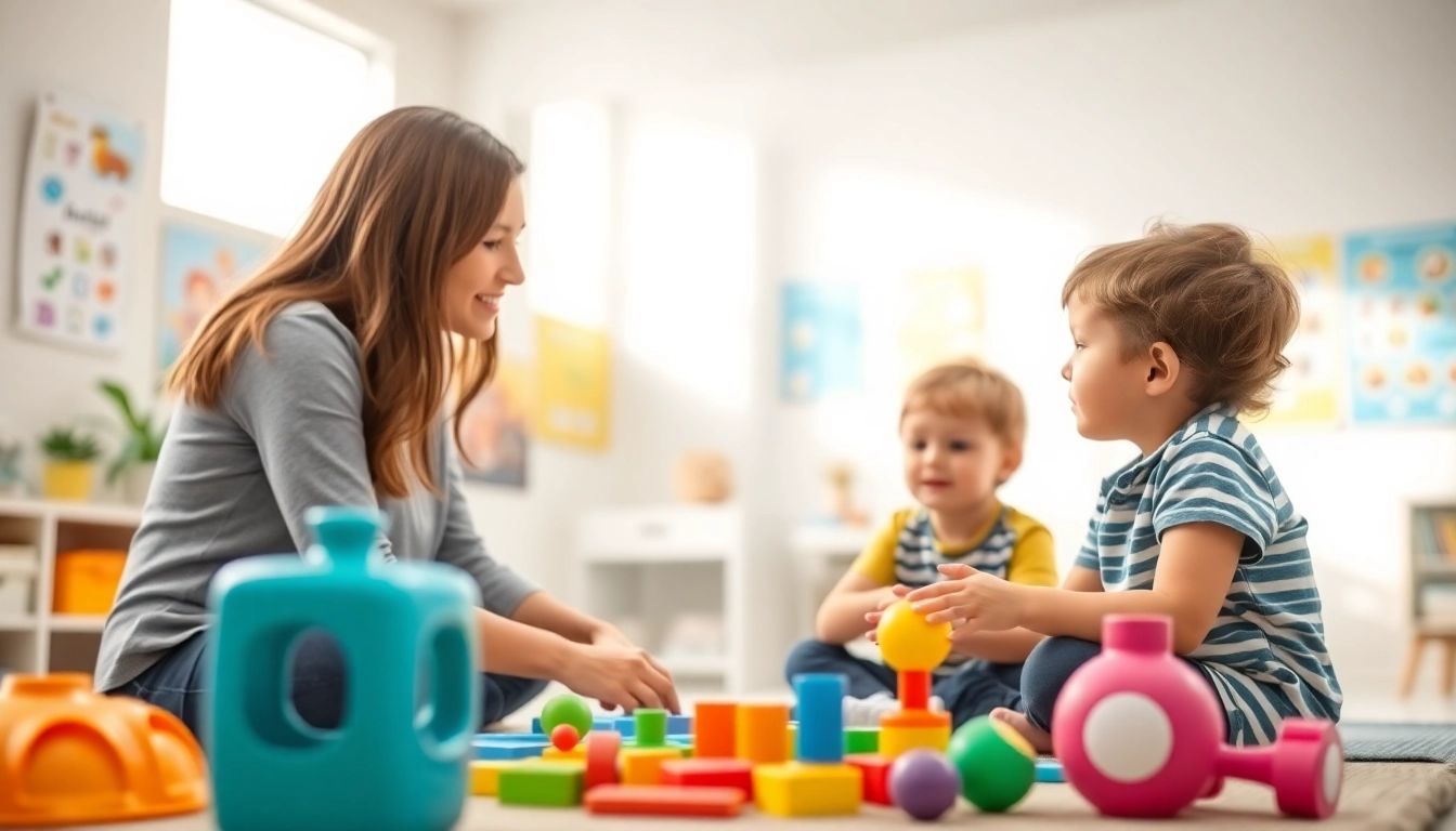 Engaging ABA therapy in Troy session with a therapist and child in a welcoming environment.