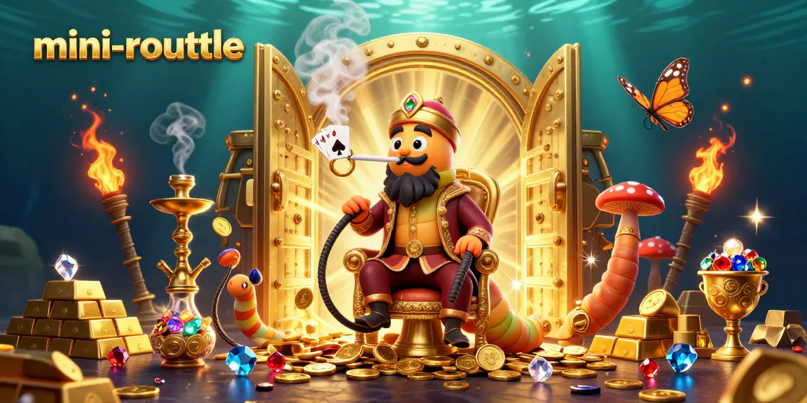 Experience mini-roulette excitement with a whimsical 3D caterpillar and golden treasures!