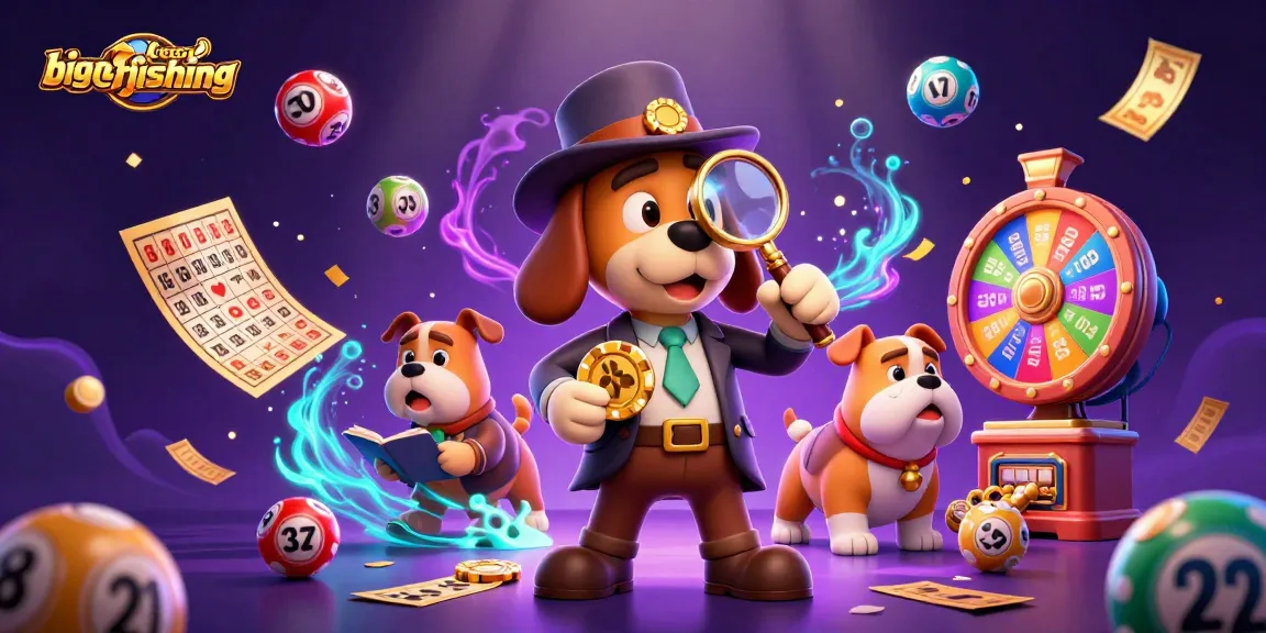 Big-gamefishing showcases betting detective and companion uncovering clues in a vibrant casino scene.
