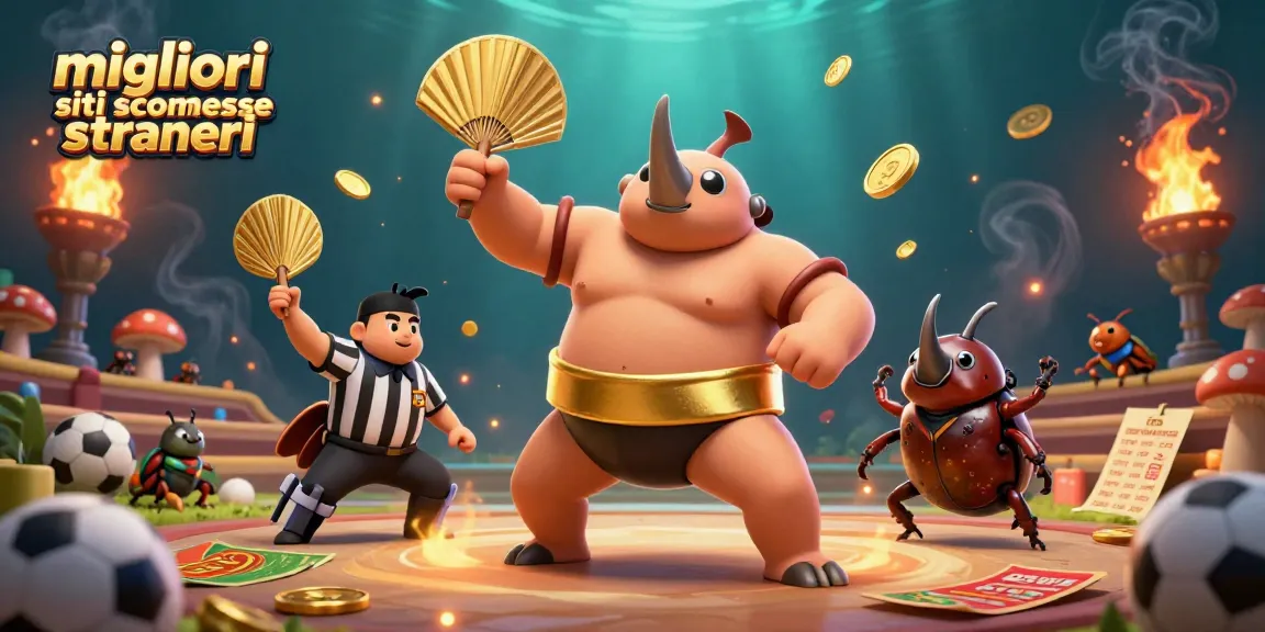 Incontra i migliori siti di scommesse straniere con un campione di sumo, arbitro e scommesse sportive volanti.
