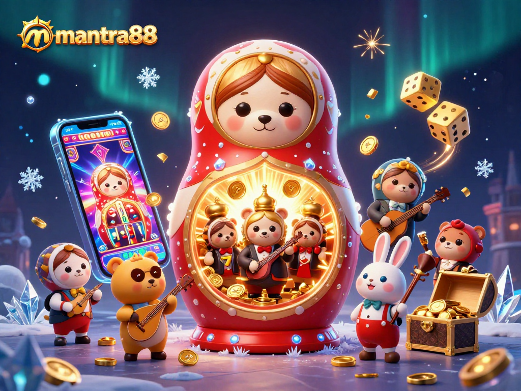 Experience the thrill of mantra88 with vibrant casino-themed characters, rich slot visuals, and engaging game elements!
