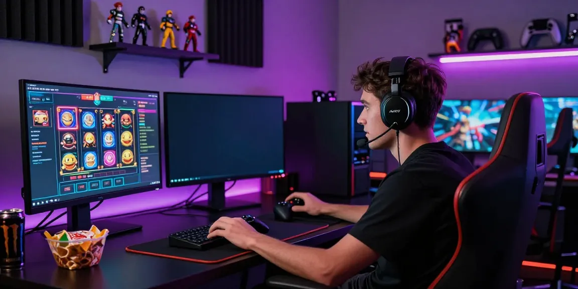 Koitoto enthusiast engaged in an exciting online gaming experience with vibrant visuals and LED ambiance.