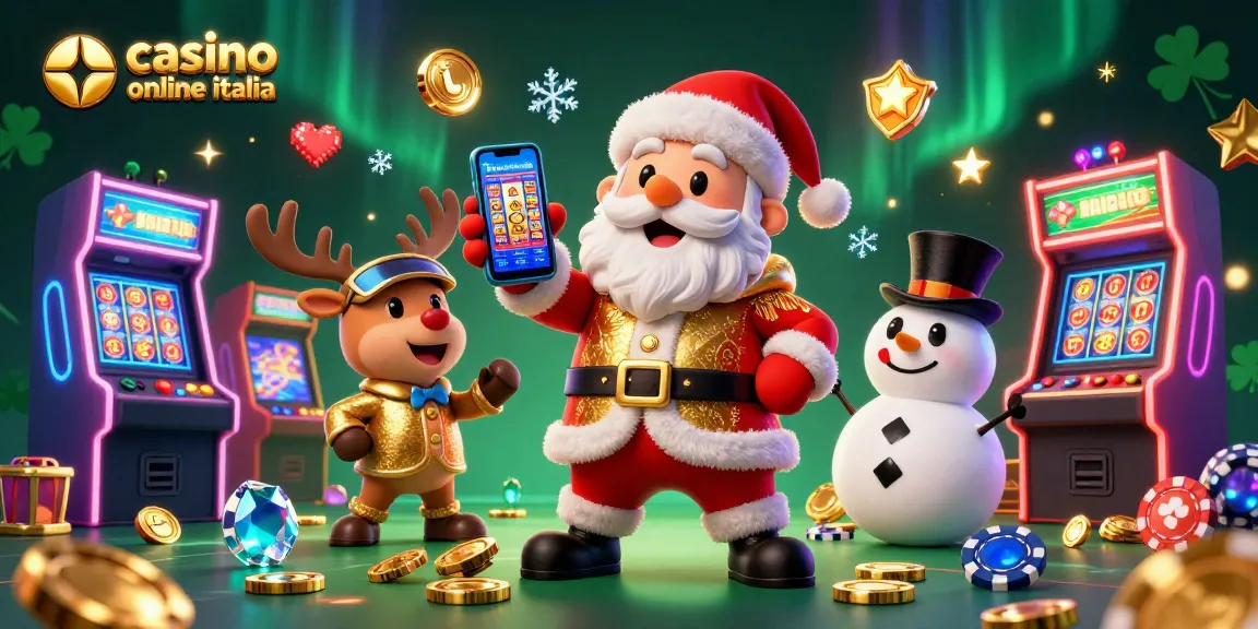 Gioca ai migliori jackpot con il casino online Italia, con personaggi festivi e macchine 3D.