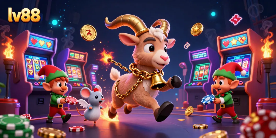 Experience immersive fun at lv88 as the Krampus goat runs the casino while gremlins steal poker chips.