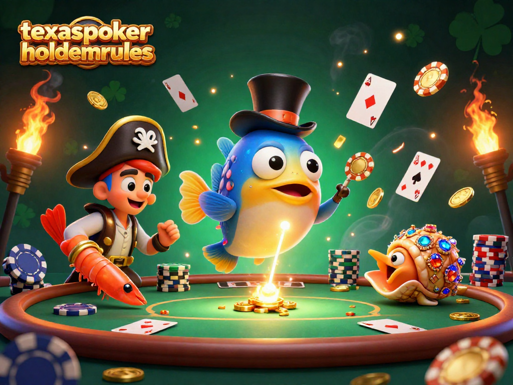 Engage in thrilling gameplay with texaspokerholdemrules featuring dynamic poker elements and vibrant characters.