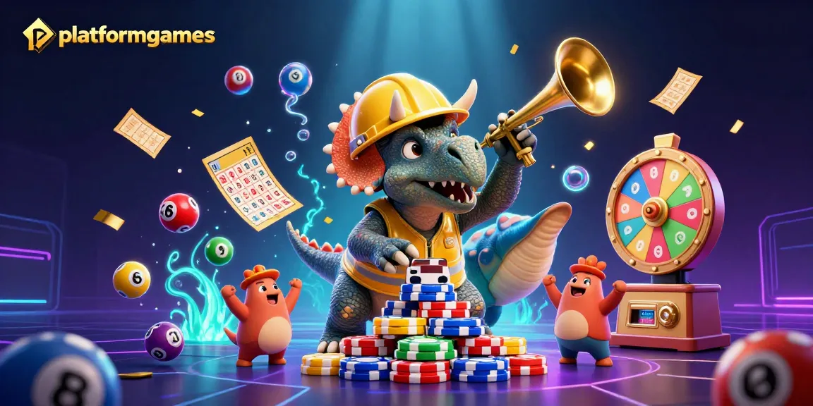 Experience thrilling gaming action with platformgames as vibrant characters celebrate at a casino-themed party.