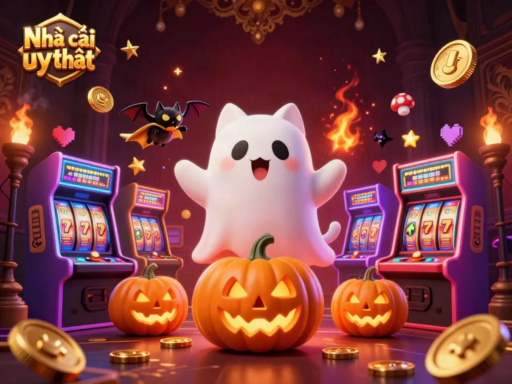 Engage in the thrilling world of Nhà cái uy tín with a vivid 3D casino illustration featuring vibrant gaming elements.