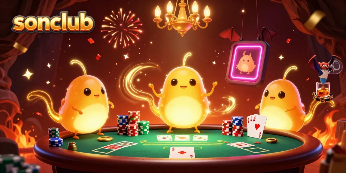 Join the fun at sonclub while the glowworms light up the thrilling casino atmosphere.