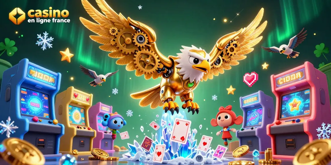 Capturer les prix sur le casino en ligne France avec des jeux vidéo lumineux et une aigle cybernétique