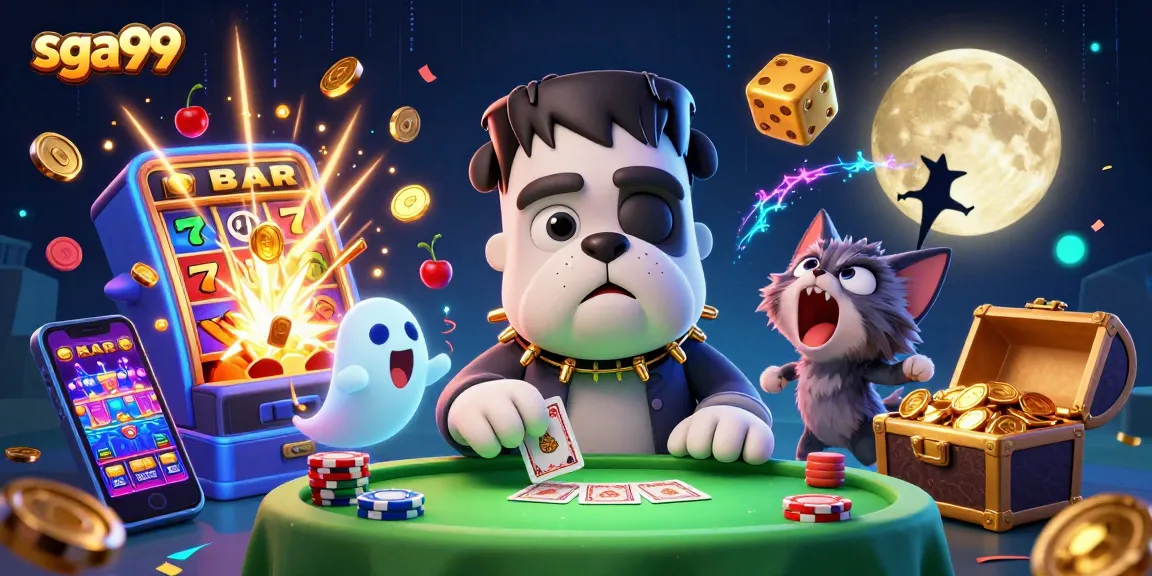 Engage in exciting gameplay at sga99 with lively characters and vibrant casino elements.