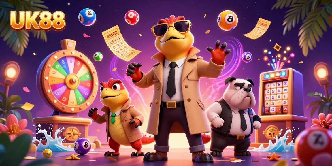 Join UK88's thrilling adventure, as raptors plot entry into a VIP casino, amidst dazzling game elements.
