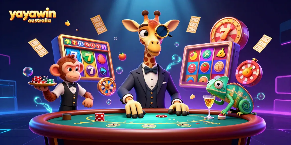 Experience the excitement of Yayawin Australia with dynamic slot games and colorful casino elements.