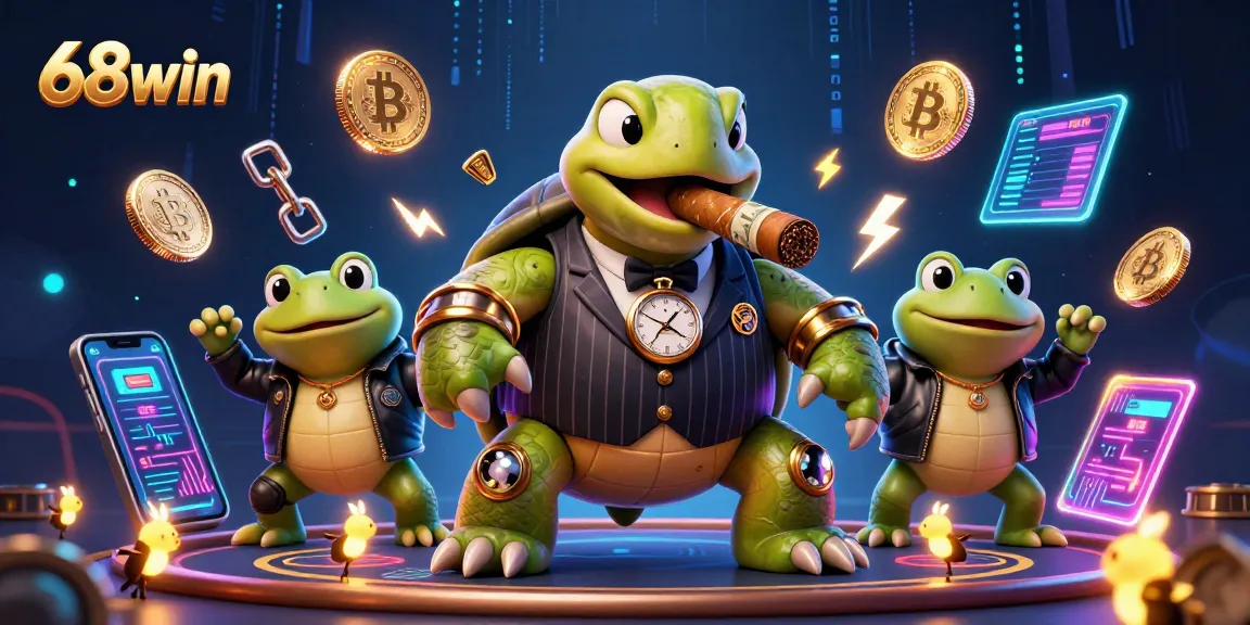 Experience thrilling bets with 68win's captivating casino scene featuring iconic characters.