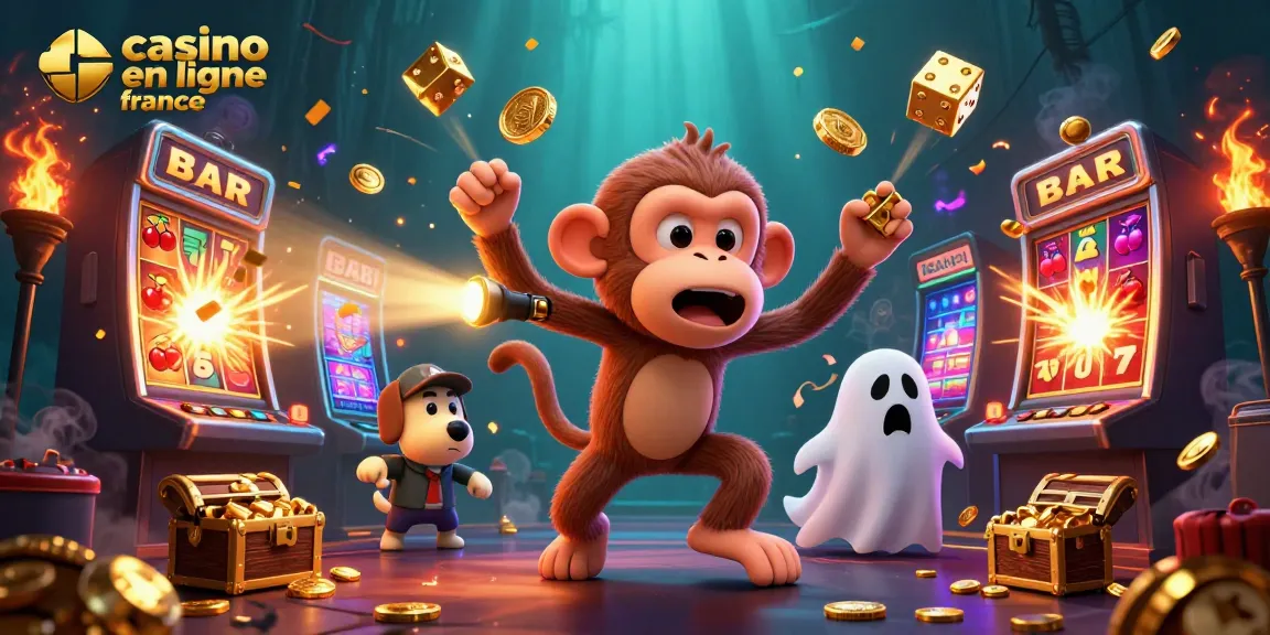 Un poltergeist amusant et un chiot chasseur de fantômes découvrent le monde fascinant du casino en ligne France.